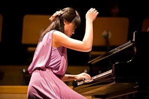 Concert in the Wroclaw Philharmonic Hall, 25 August 2013.<br>   Yao Yue.